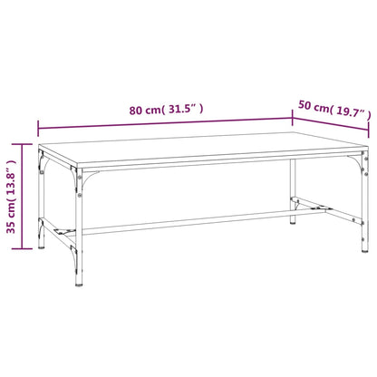 vidaXL Couchtisch Grau Sonoma 80x50x35 cm Holzwerkstoff