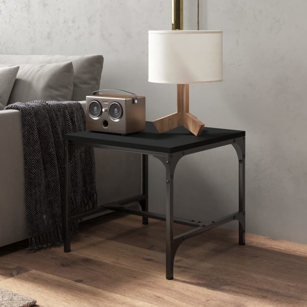 vidaXL Couchtisch Schwarz 50x50x35 cm Holzwerkstoff