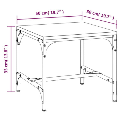 vidaXL Couchtisch Schwarz 50x50x35 cm Holzwerkstoff