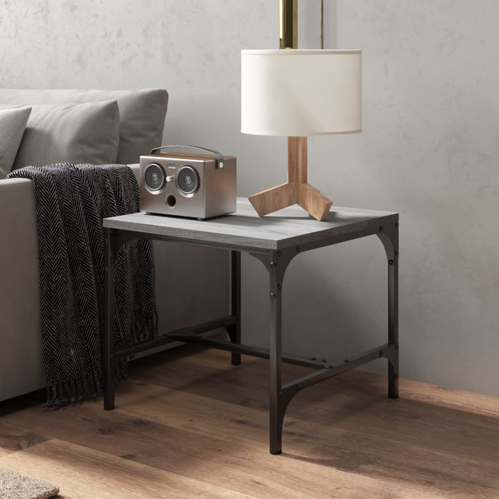 vidaXL Couchtisch Grau Sonoma 50x50x35 cm Holzwerkstoff