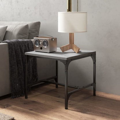 vidaXL Couchtisch Grau Sonoma 50x50x35 cm Holzwerkstoff