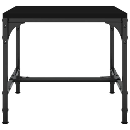 vidaXL Tables d'appoint 2 pcs Noir 40x40x35 cm Bois d'ingénierie