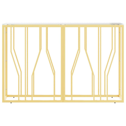 vidaXL Table console 110x30x70 cm acier inoxydable et verre