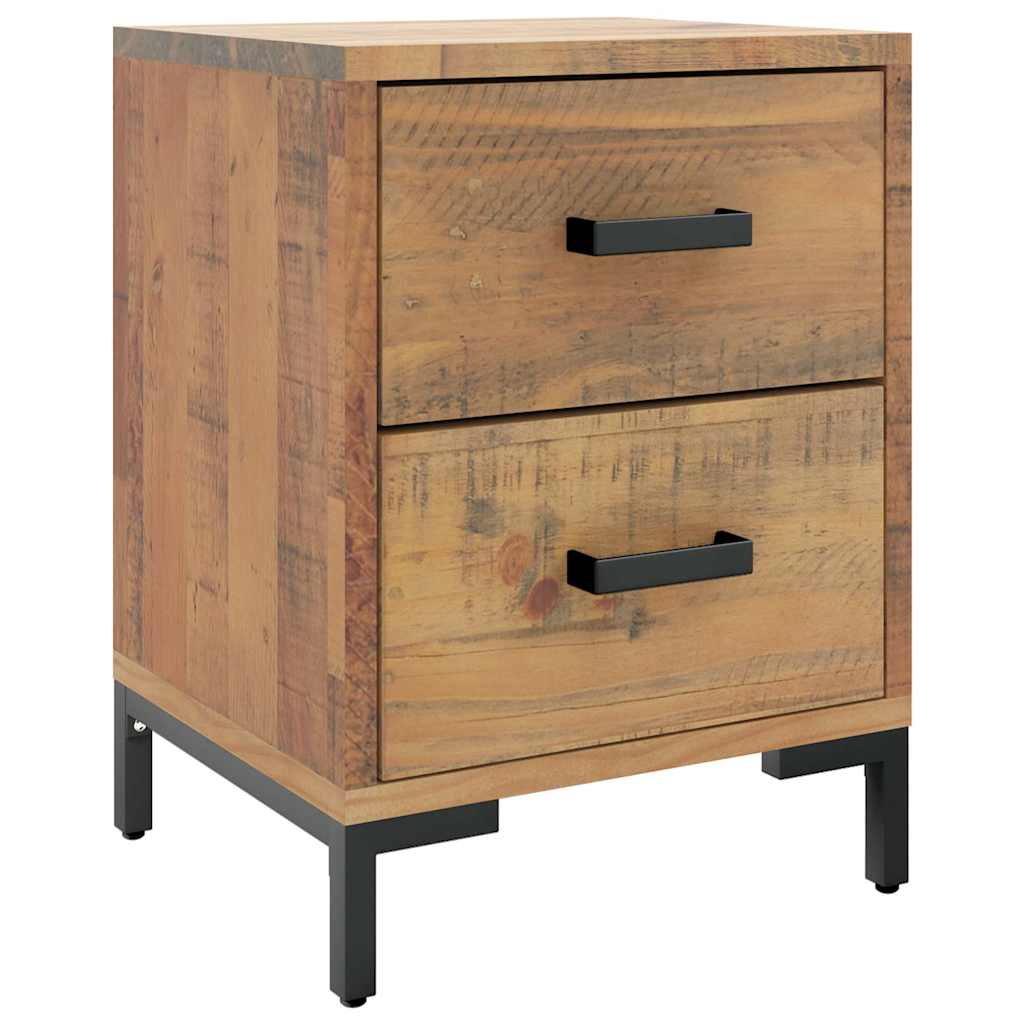vidaXL Table de chevet marron 36x30x45 cm en pin massif