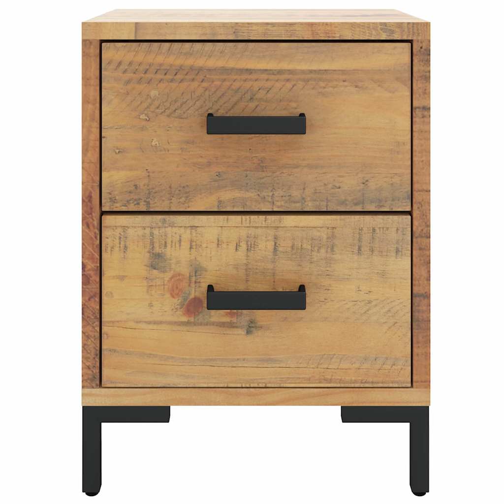 vidaXL Table de chevet marron 36x30x45 cm en pin massif