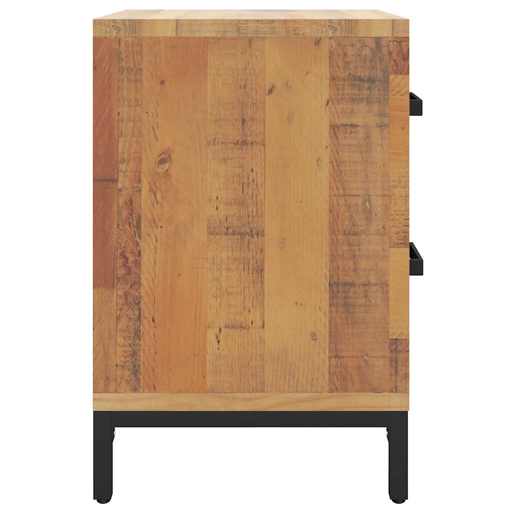 vidaXL Table de chevet marron 36x30x45 cm en pin massif