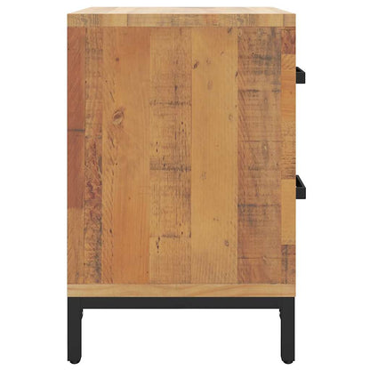 vidaXL Table de chevet marron 36x30x45 cm en pin massif