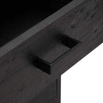 vidaXL Table de chevet Noir 36x30x45 cm Bois de pin massif