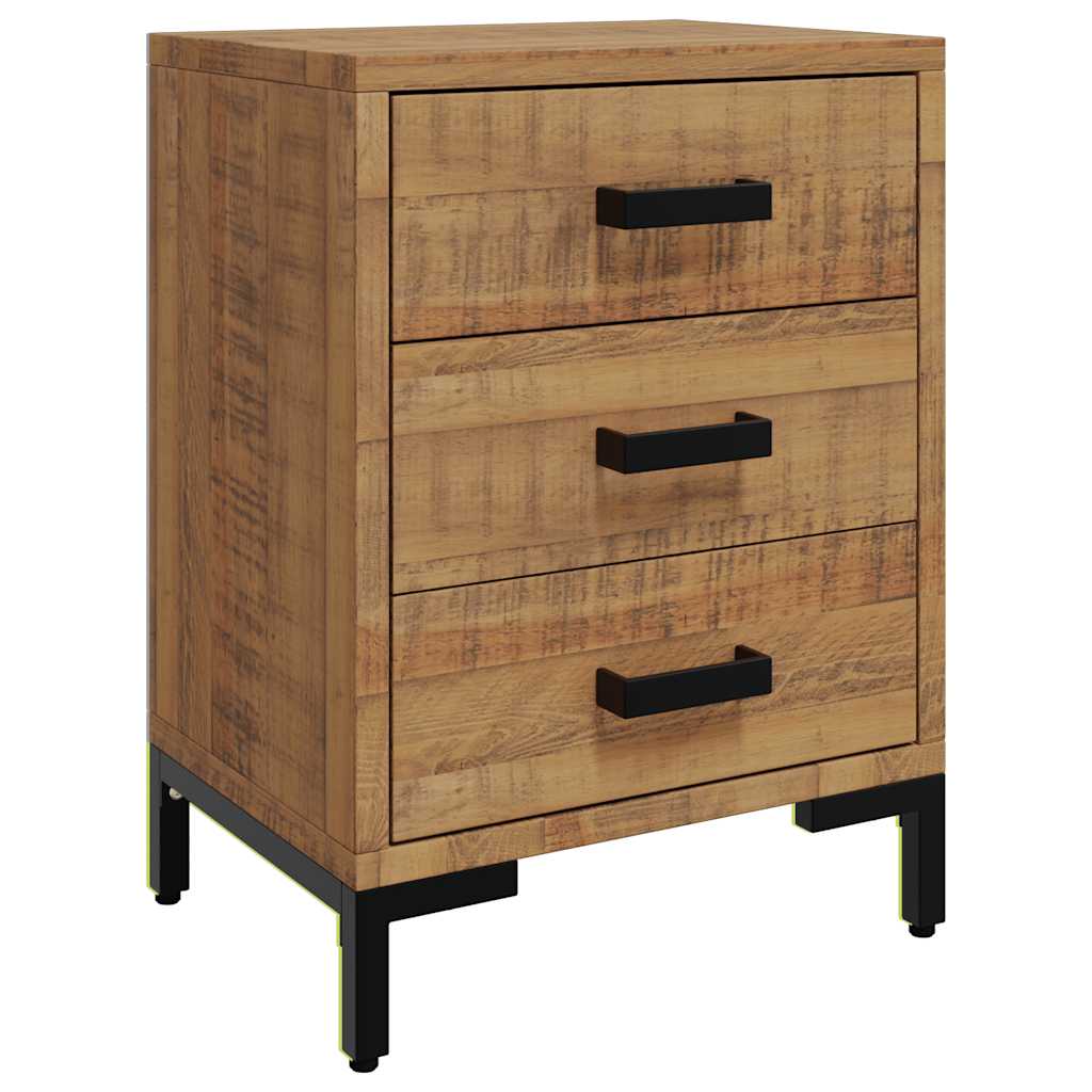 vidaXL Table de chevet marron 40x30x55 cm en pin massif