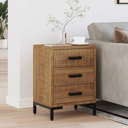 vidaXL Table de chevet marron 40x30x55 cm en pin massif