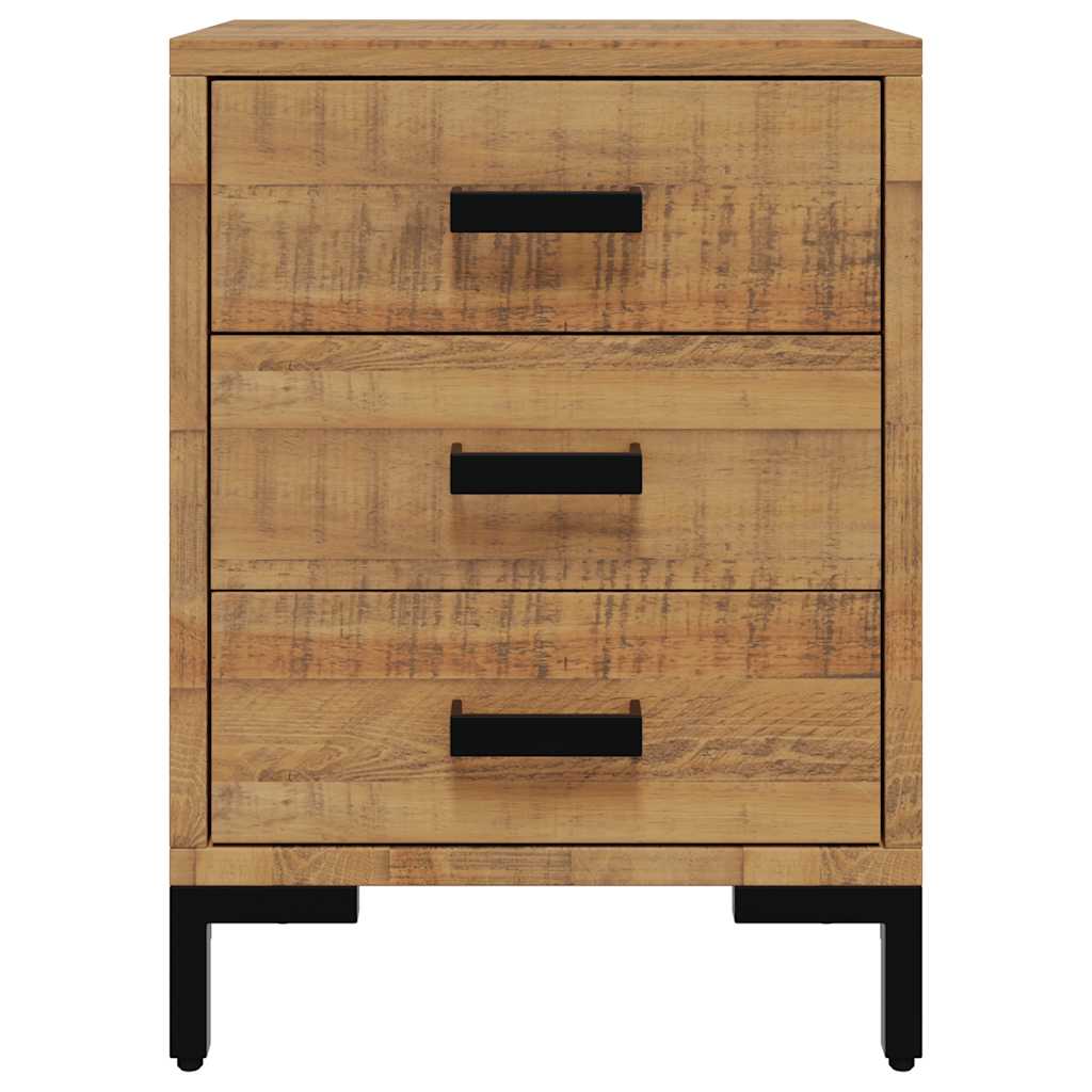 vidaXL Table de chevet marron 40x30x55 cm en pin massif