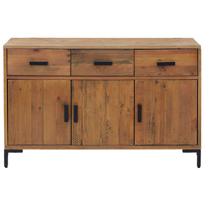 vidaXL Buffet marron 110x35x70 cm Bois de pin massif