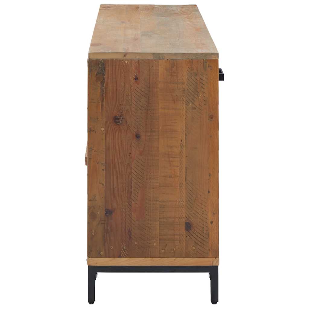 vidaXL Buffet marron 110x35x70 cm Bois de pin massif