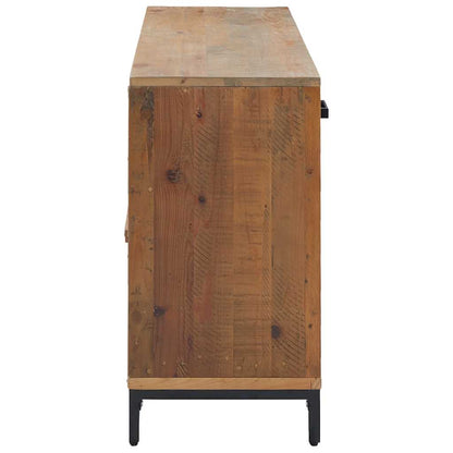 vidaXL Buffet marron 110x35x70 cm Bois de pin massif