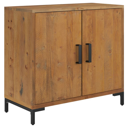 vidaXL Commode marron 75x35x70 cm Bois de pin massif