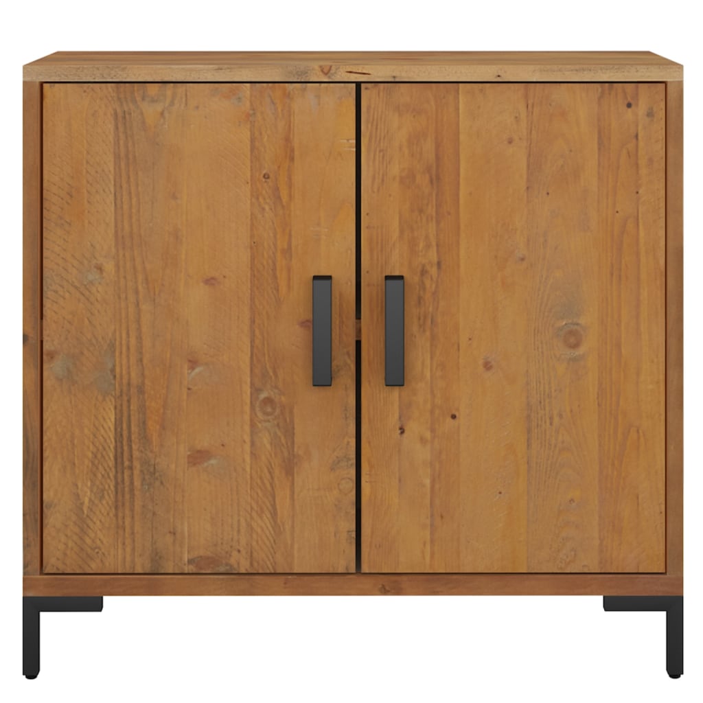 vidaXL Commode marron 75x35x70 cm Bois de pin massif