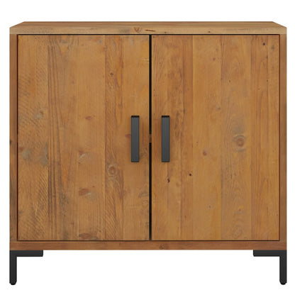 vidaXL Commode marron 75x35x70 cm Bois de pin massif