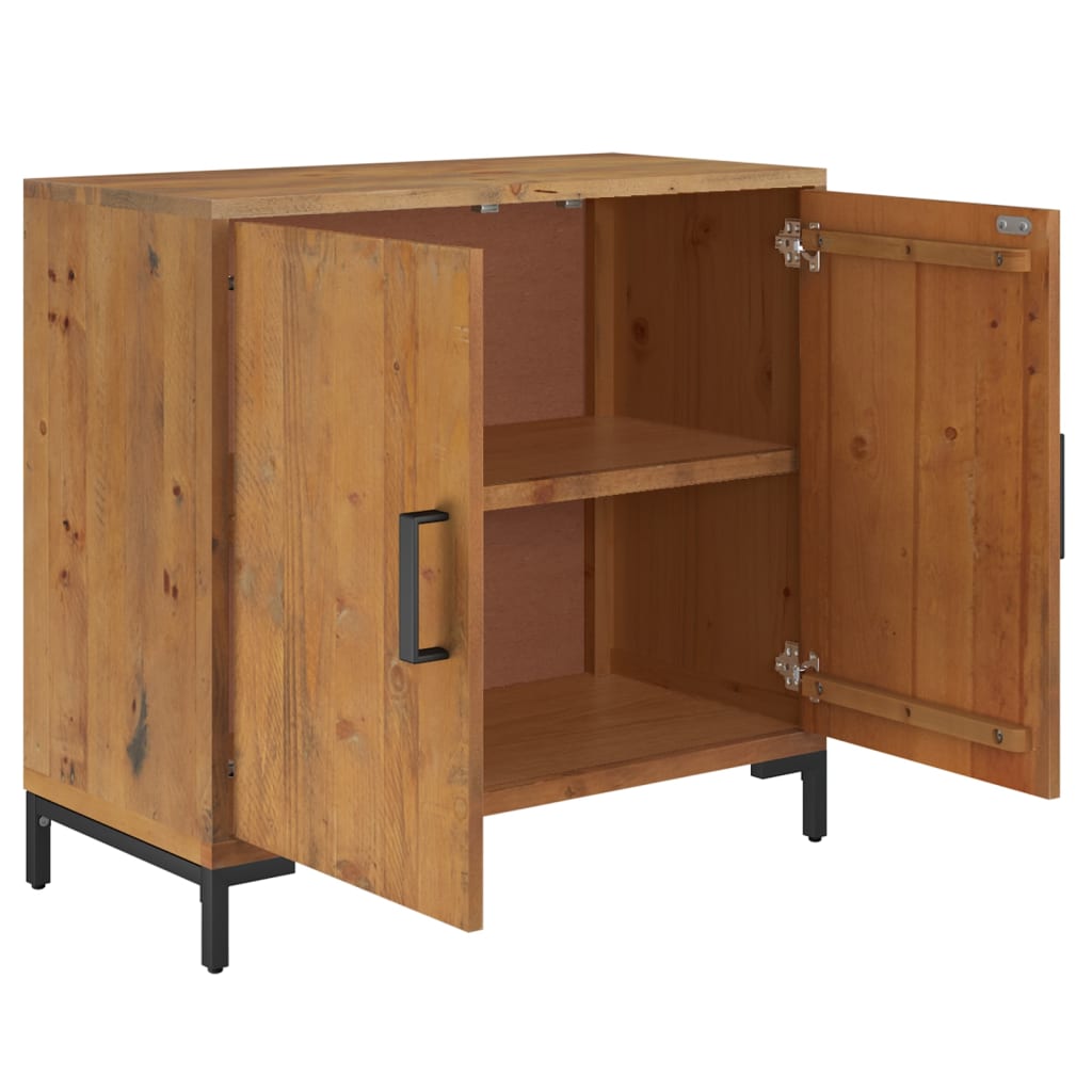 vidaXL Commode marron 75x35x70 cm Bois de pin massif