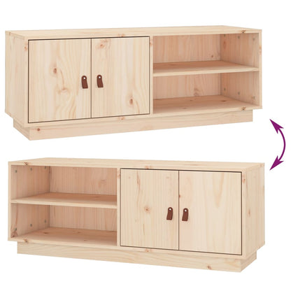 vidaXL TV-Schrank 105x34x40 cm Massivholz Kiefer