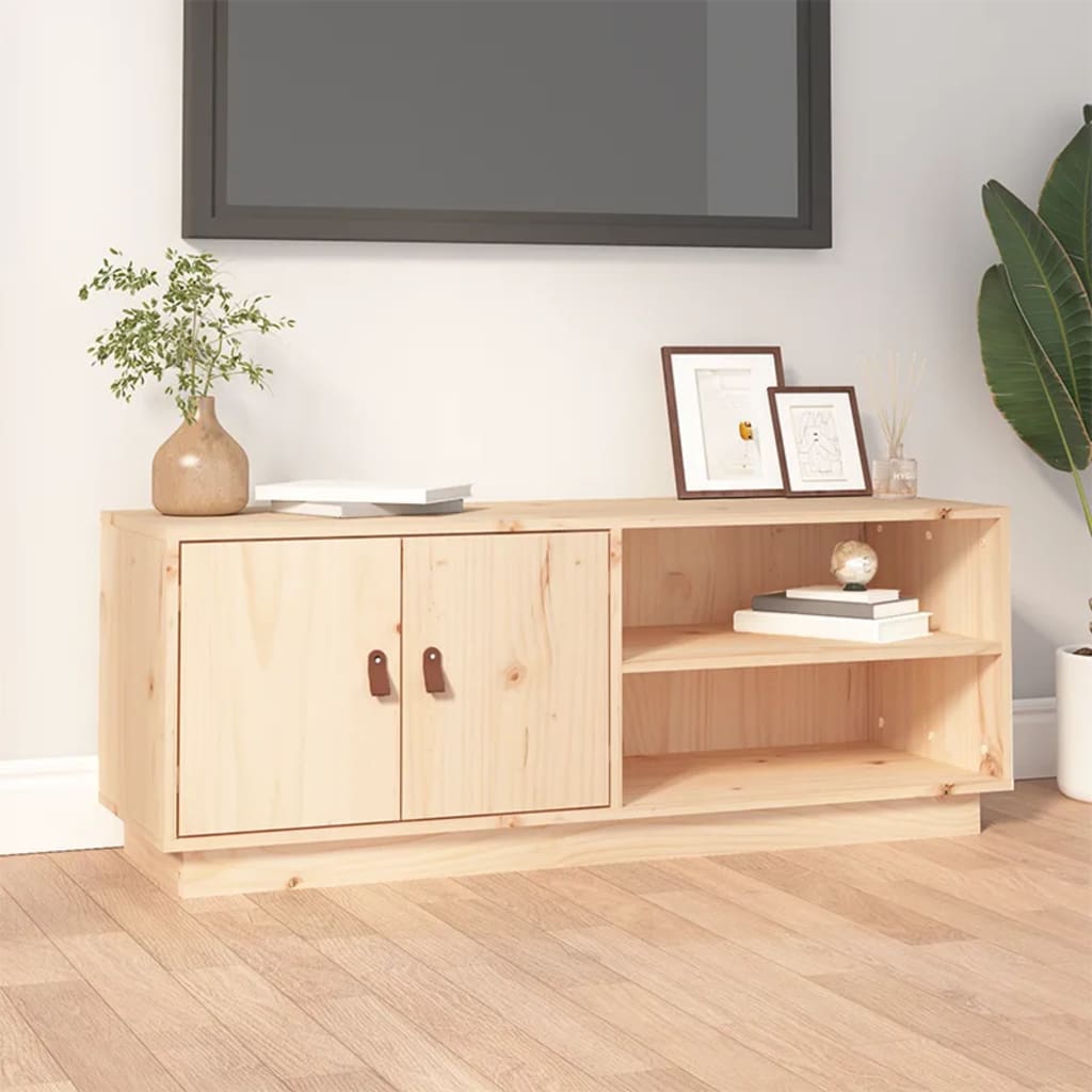 vidaXL TV-Schrank 105x34x40 cm Massivholz Kiefer