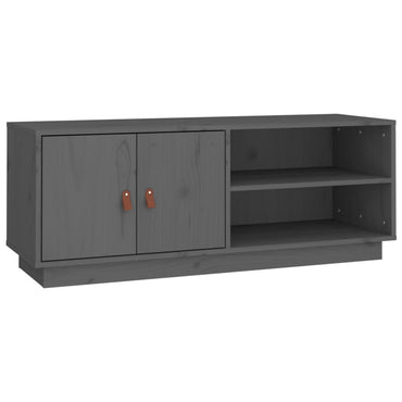 vidaXL Meuble TV gris 105x34x40 cm Pin massif