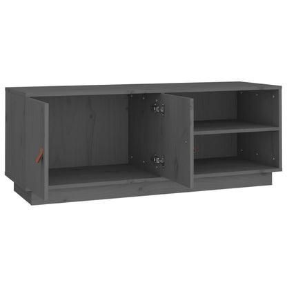 vidaXL Meuble TV gris 105x34x40 cm Pin massif