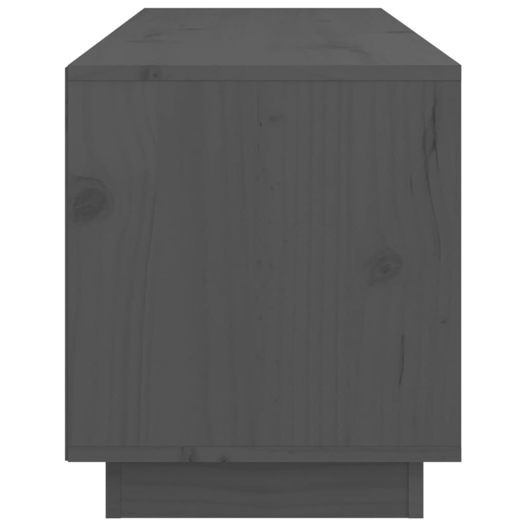 vidaXL Meuble TV gris 105x34x40 cm Pin massif