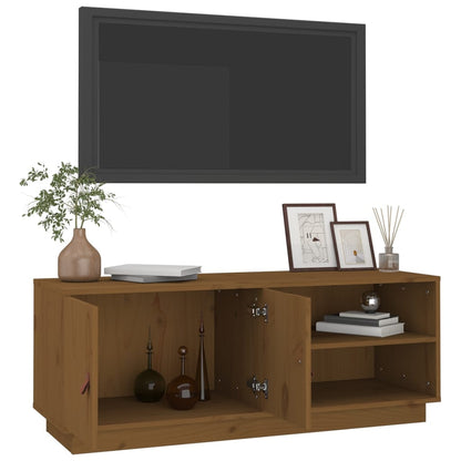 vidaXL TV-Schrank Honigbraun 105x34x40 cm Massivholz Kiefer