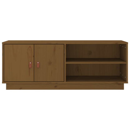 vidaXL TV-Schrank Honigbraun 105x34x40 cm Massivholz Kiefer