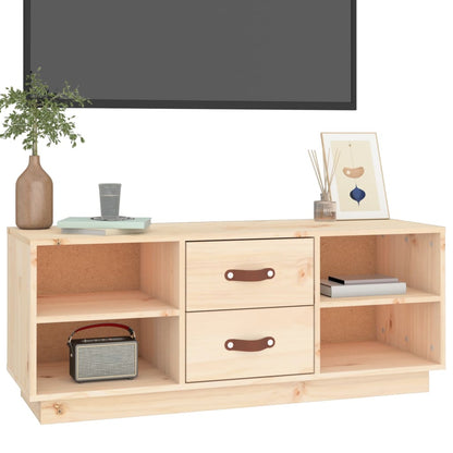 vidaXL Meuble TV 100x34x40 cm Bois de pin massif