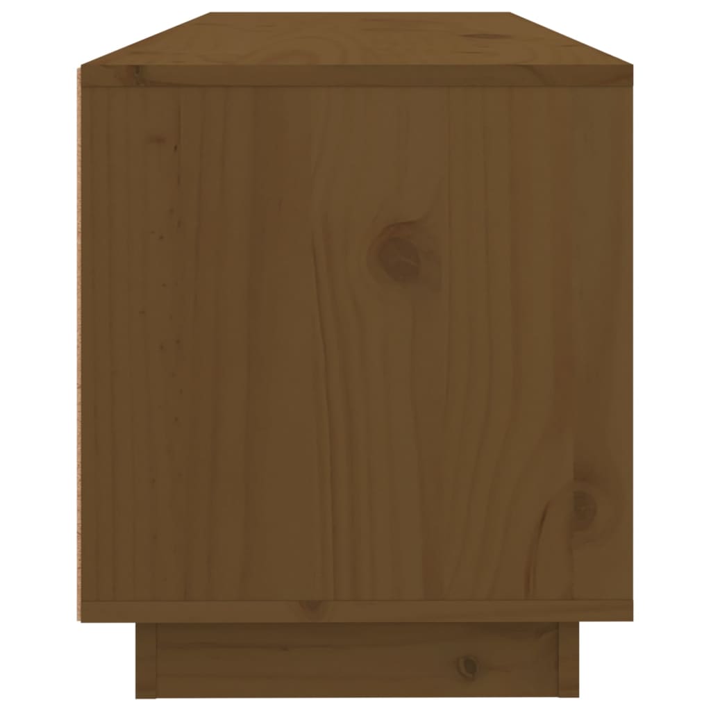 vidaXL TV-Schrank Honigbraun 100x34x40 cm Massivholz Kiefer