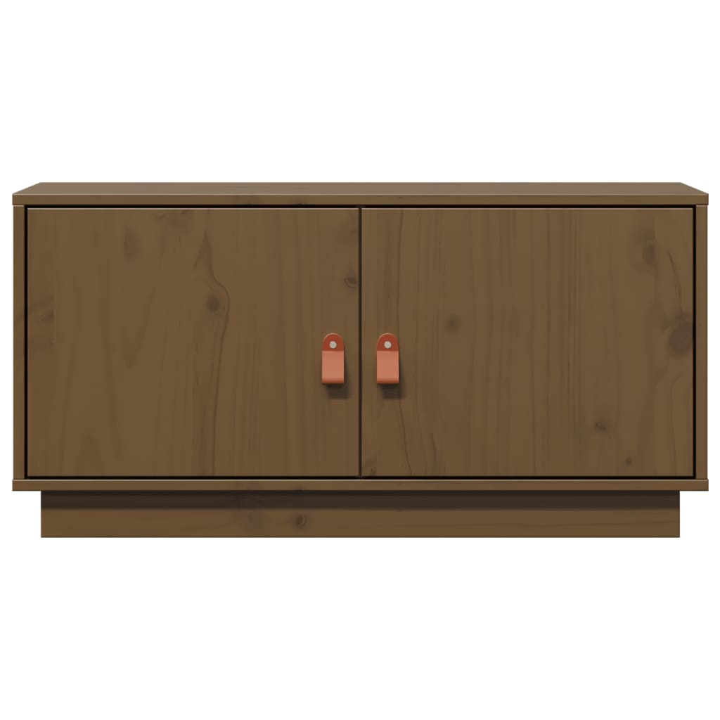 vidaXL TV-Schrank Honigbraun 80x34x40 cm Massivholz Kiefer