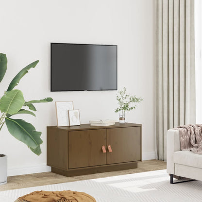 vidaXL TV-Schrank Honigbraun 80x34x40 cm Massivholz Kiefer