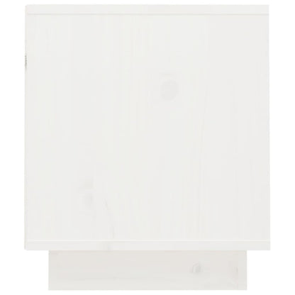 vidaXL TV-Schrank Weiß 70x34x40 cm Massivholz Kiefer