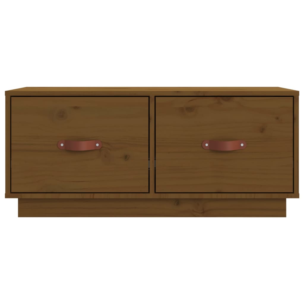 vidaXL TV-Schrank Honigbraun 80x34x35 cm Massivholz Kiefer