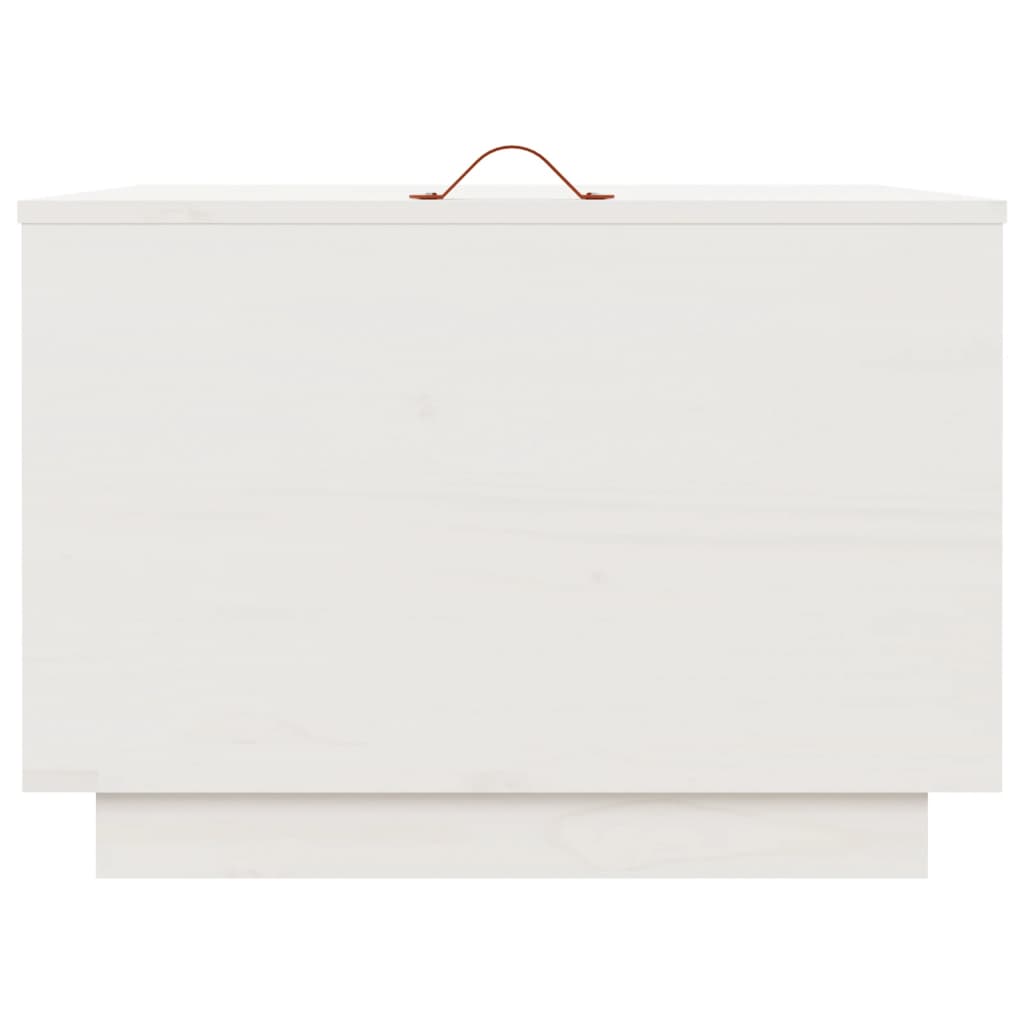 vidaXL Boîtes de rangement avec couvercles 3 pcs Blanc Bois de pin massif