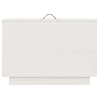 vidaXL Boîtes de rangement avec couvercles 3 pcs Blanc Bois de pin massif