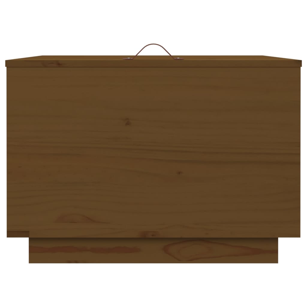vidaXL Boîtes de rangement avec couvercles 3 pcs Marron Pin massif