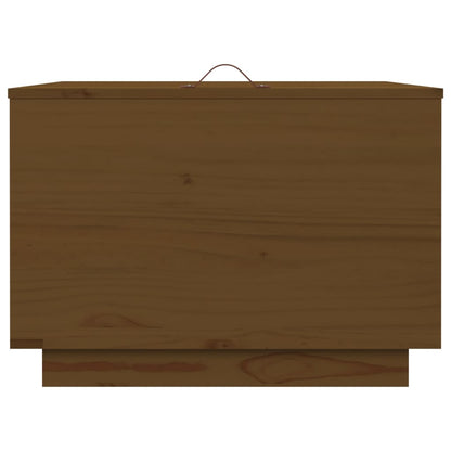 vidaXL Boîtes de rangement avec couvercles 3 pcs Marron Pin massif