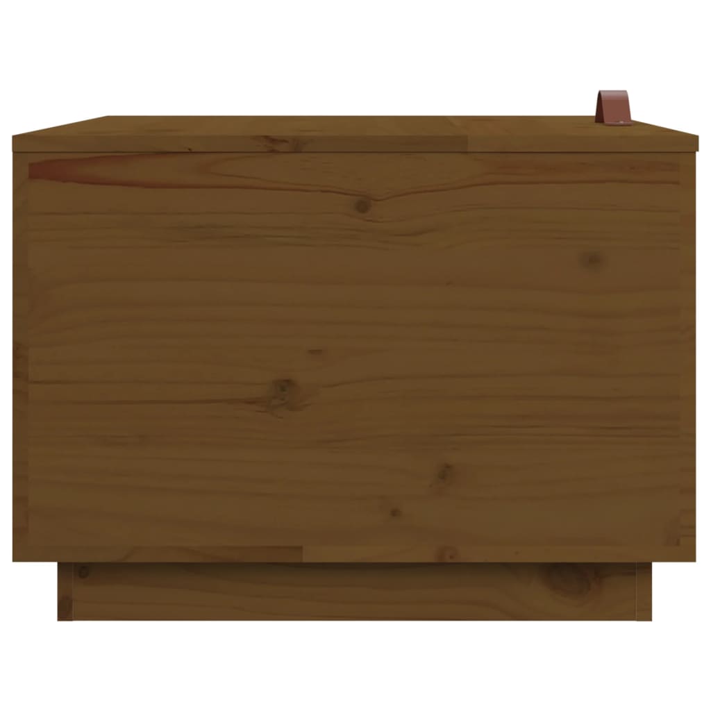 vidaXL Boîtes de rangement avec couvercles 3 pcs Marron Pin massif