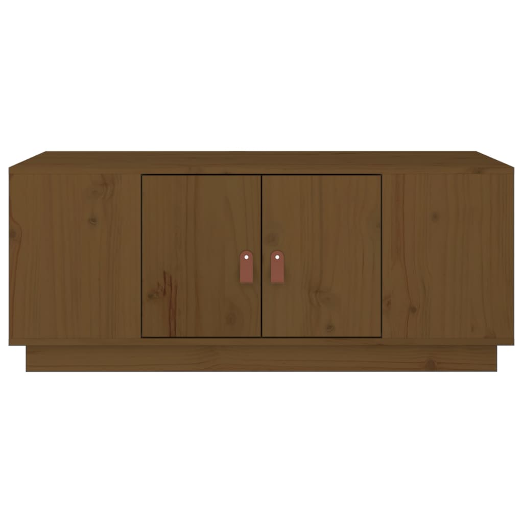 vidaXL Couchtisch Honigbraun 100x50x41 cm Massivholz Kiefer