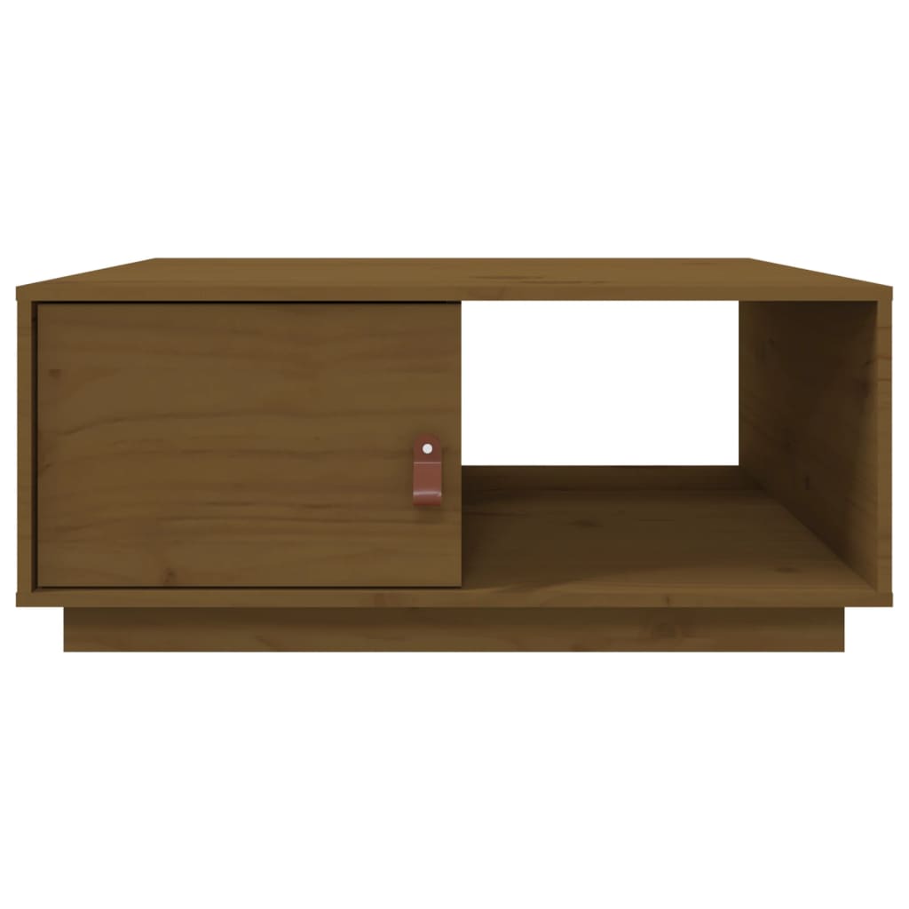 vidaXL Couchtisch Honigbraun 80x50x35,5 cm Massivholz Kiefer