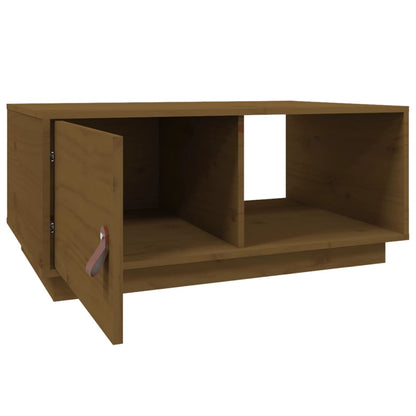 vidaXL Couchtisch Honigbraun 80x50x35,5 cm Massivholz Kiefer
