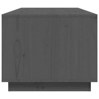 vidaXL Couchtisch Grau 100x50x41 cm Massivholz Kiefer