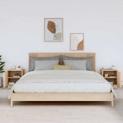 vidaXL Tables de chevet 2 pcs 40x34x45 cm Bois de pin massif