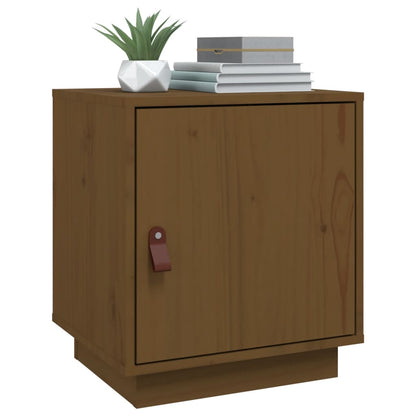 vidaXL Tables de chevet 2 pcs Marron miel 40x34x45 cm Bois de pin massif