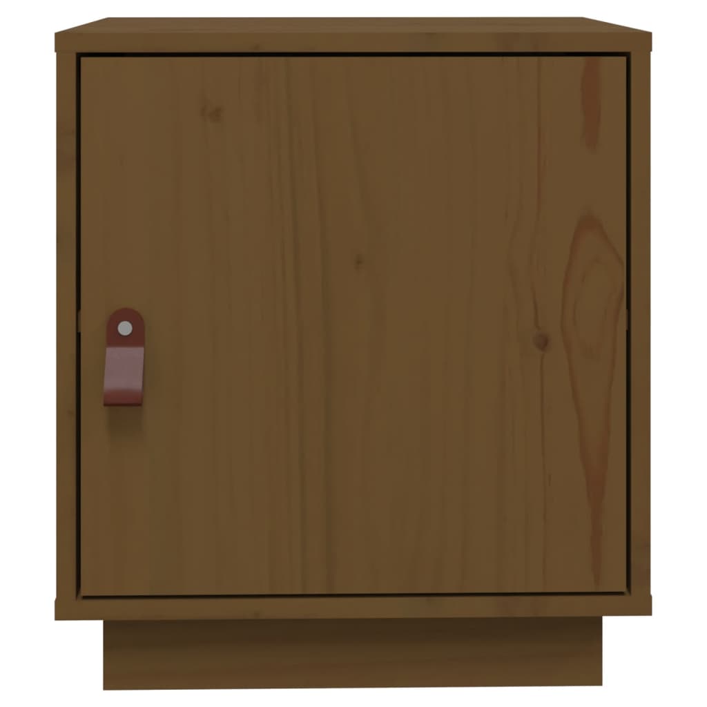 vidaXL Tables de chevet 2 pcs Marron miel 40x34x45 cm Bois de pin massif
