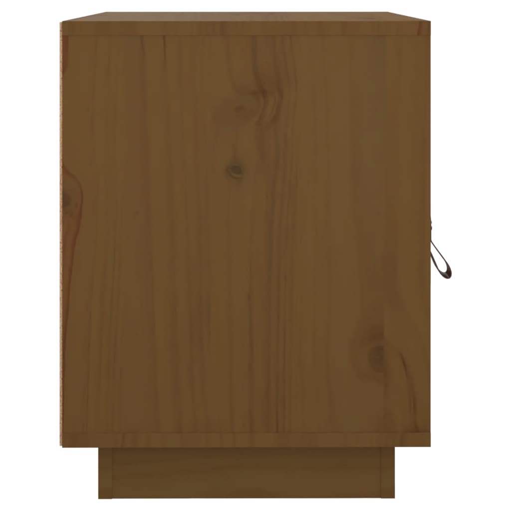 vidaXL Tables de chevet 2 pcs Marron miel 40x34x45 cm Bois de pin massif