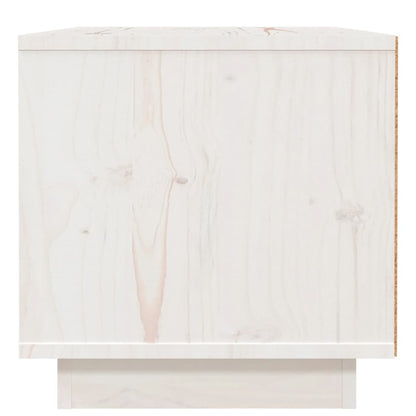 vidaXL Nachttisch Weiß 40x34x35 cm Massivholz Kiefer