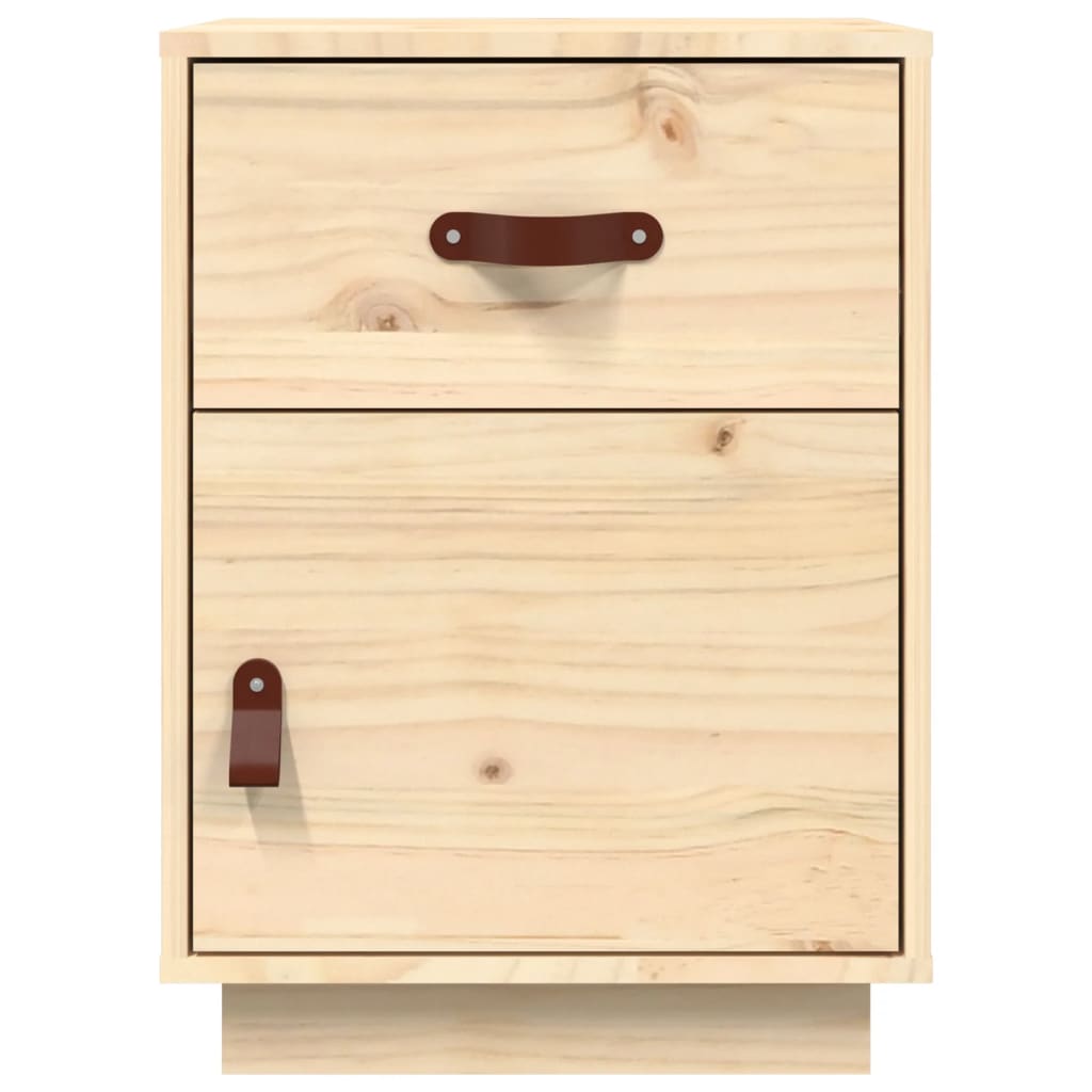 vidaXL Nachttische 2 Stk. 40x34x35 cm Massivholz Kiefer
